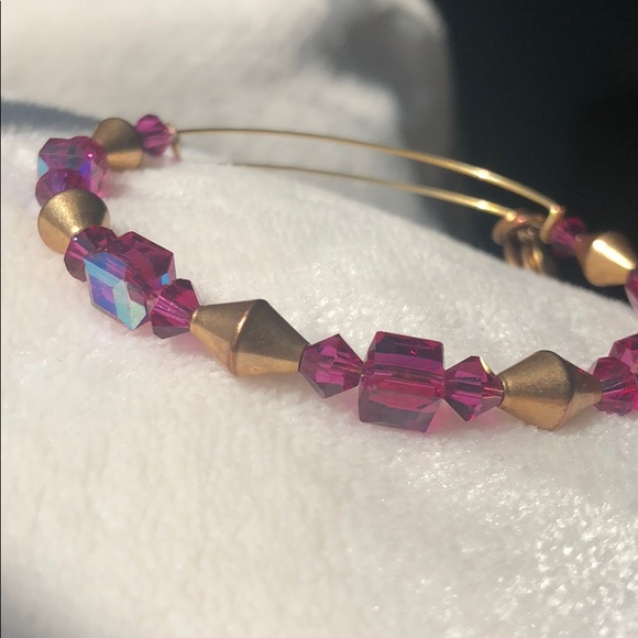 Alex And Ani Swarovski Pink Bangle - Picture 4 of 5